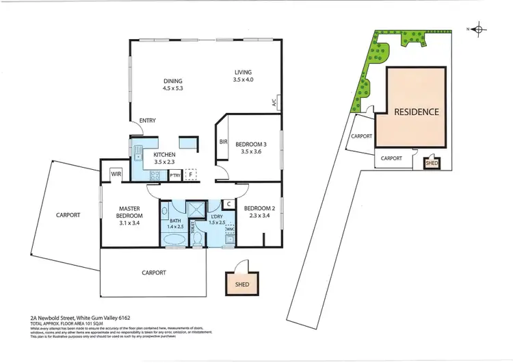 Floorplan of Homely house listing, 2A Newbold Street, White Gum Valley WA 6162