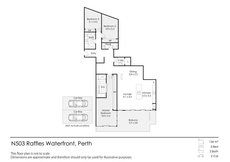 Floorplan of Homely apartment listing, 503/70 Canning Beach Road, Applecross WA 6153