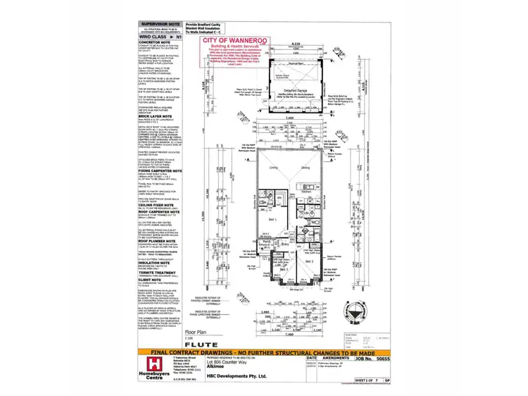 Floorplan of Homely house listing, 20 Counter Way, Alkimos WA 6038