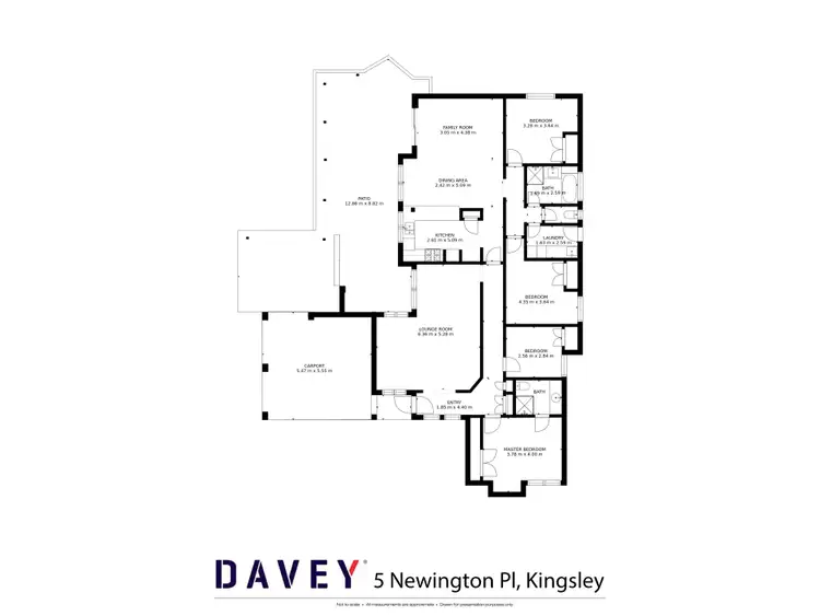 Floorplan of Homely house listing, 5 Newington Place, Kingsley WA 6026