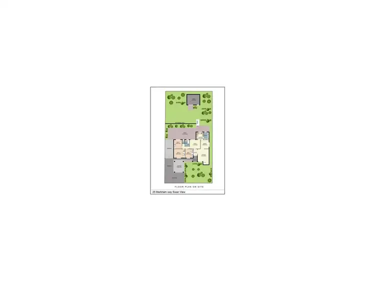 Floorplan of Homely house listing, 25 Markham Way, Swan View WA 6056