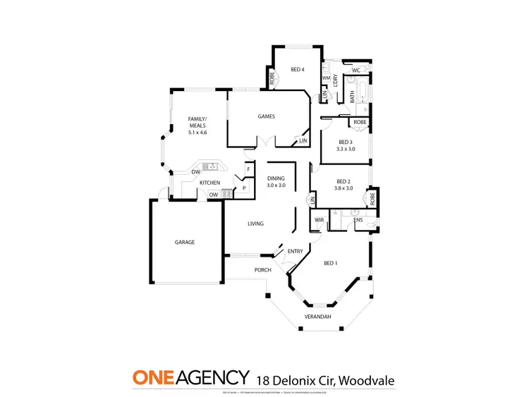 Floorplan of Homely house listing, 18 Delonix Circle, Woodvale WA 6026