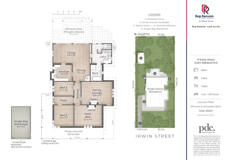 Floorplan of Homely house listing, 8 Irwin Street, East Fremantle WA 6158