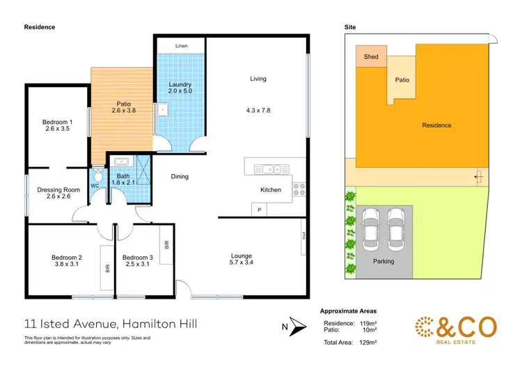 Floorplan of Homely house listing, 11 Isted Avenue, Hamilton Hill WA 6163