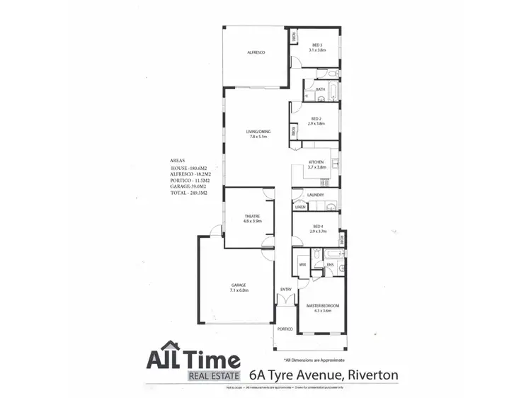 Floorplan of Homely house listing, 6a Tyre Avenue, Riverton WA 6148