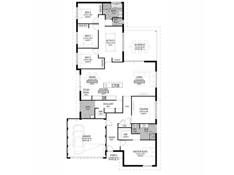 Floorplan of Homely house listing, 35 Heartwood Boulevard, Baldivis WA 6171