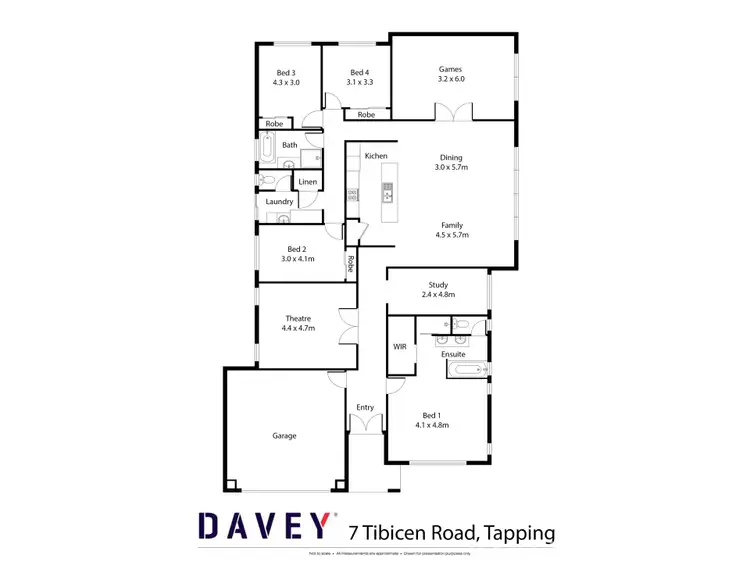 Floorplan of Homely house listing, 7 Tibicen Road, Tapping WA 6065