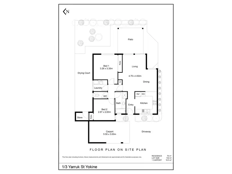 Floorplan of Homely house listing, 1/3 Yarruk Street, Yokine WA 6060