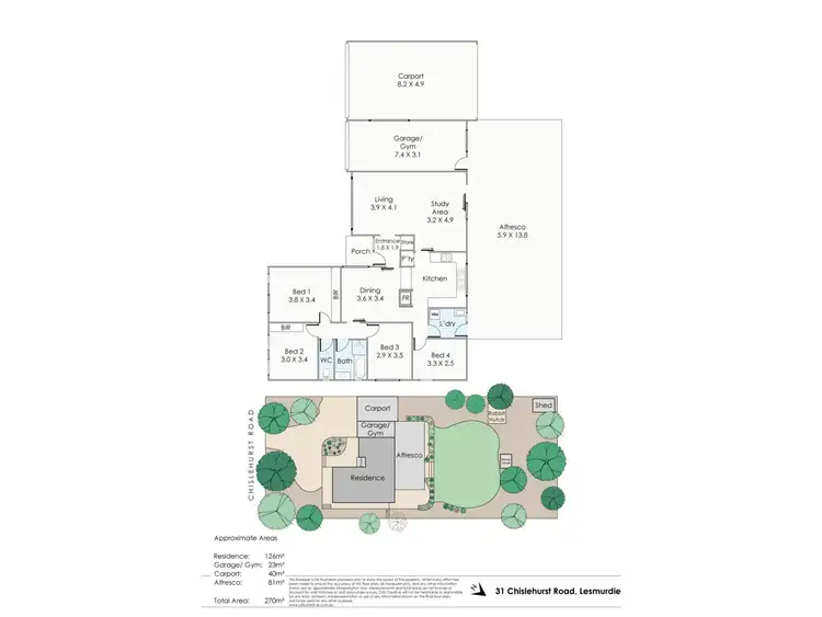 Floorplan of Homely house listing, 31 Chislehurst Road, Lesmurdie WA 6076