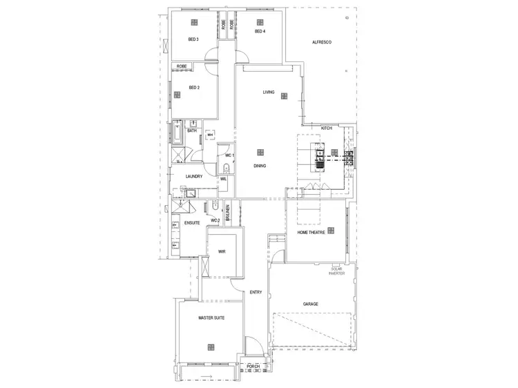 Floorplan of Homely house listing, 8 Quartz Road, Treeby WA 6164