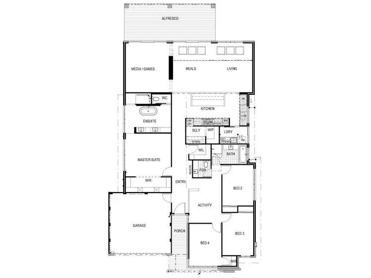 Floorplan of Homely house listing, 8 Goldwyer Drive, Mandogalup WA 6167