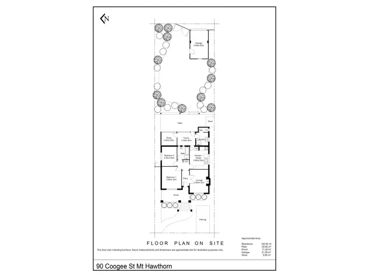 Floorplan of Homely house listing, 90 Coogee Street, Mount Hawthorn WA 6016