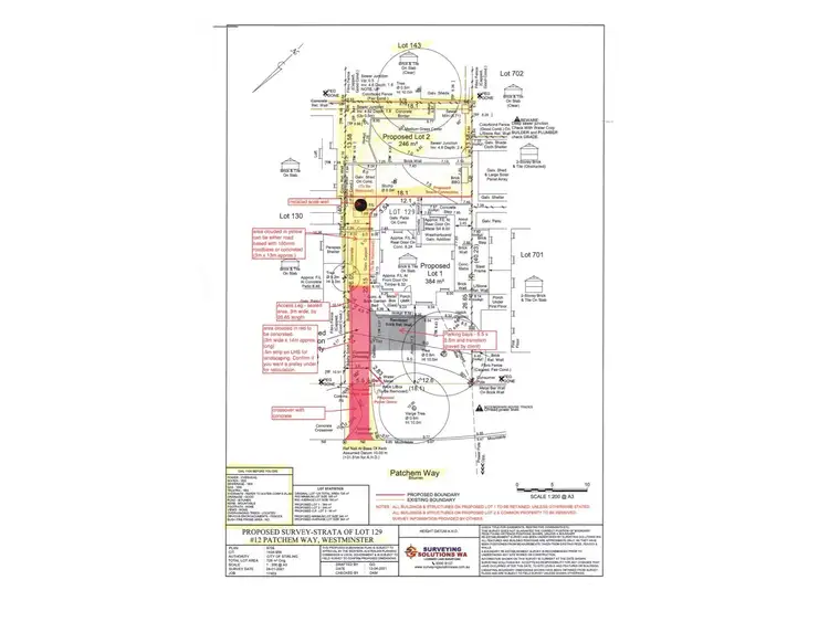 Floorplan of Homely land listing, Lot 2, 12 Patchem Way, Westminster WA 6061