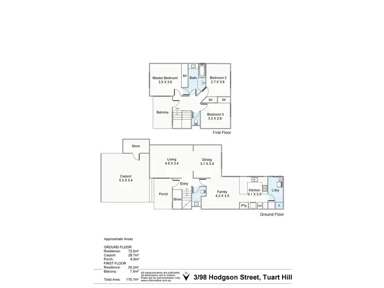 Floorplan of Homely villa listing, 3/98 Hodgson Street, Tuart Hill WA 6060