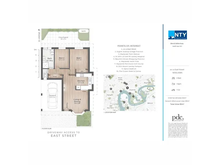 Floorplan of Homely villa listing, 10/25 East Street, Maylands WA 6051