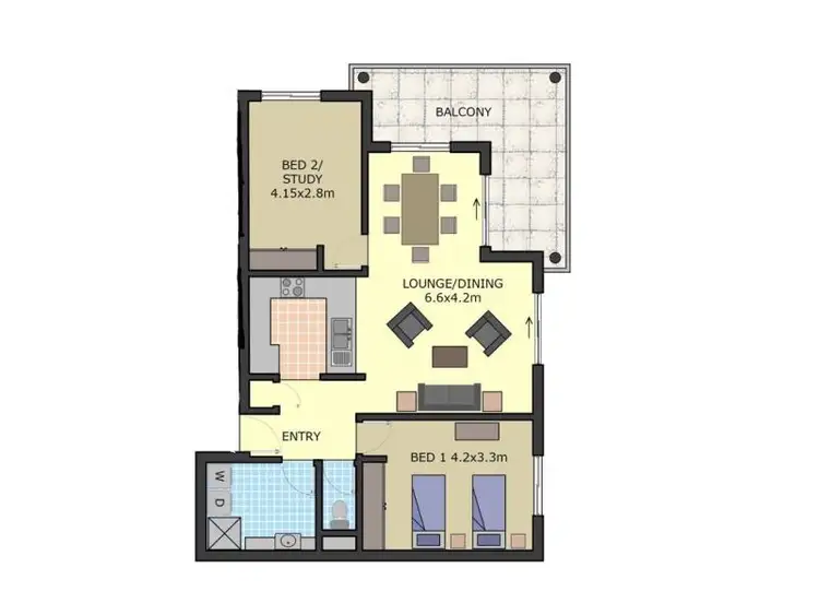 Floorplan of Homely retirement listing, 61/37 Britannia Road, Leederville WA 6007