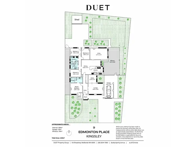 Floorplan of Homely house listing, 9 Edmonton Place, Kingsley WA 6026