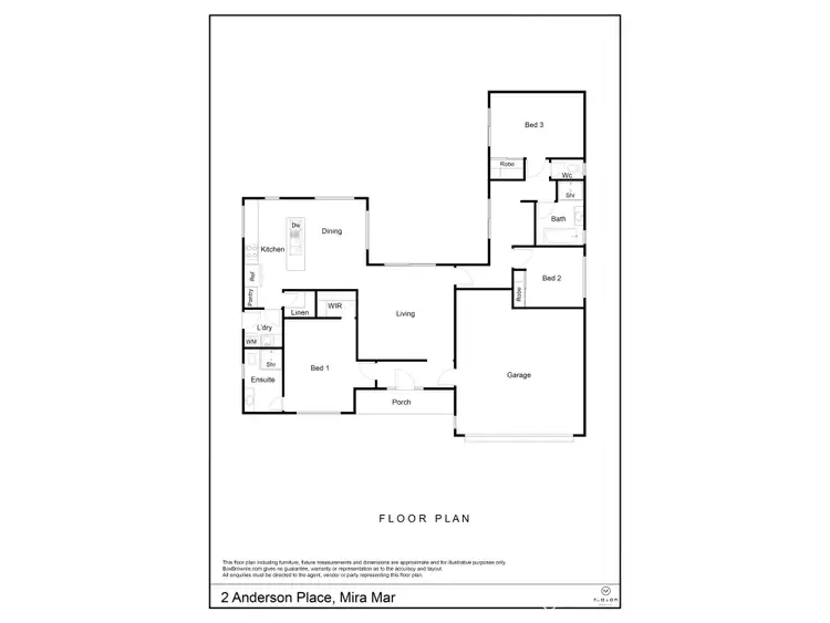 Floorplan of Homely house listing, 2 Anderson Place, Mira Mar WA 6330
