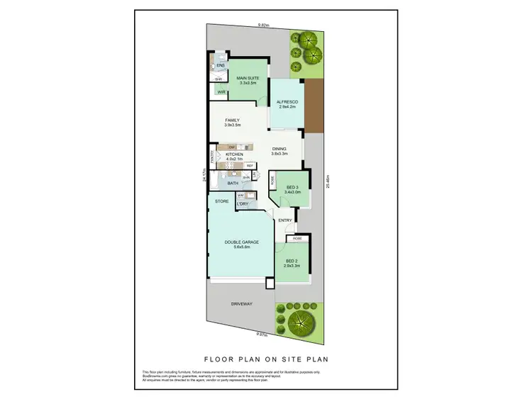 Floorplan of Homely house listing, 24C Leaside Way, Spearwood WA 6163