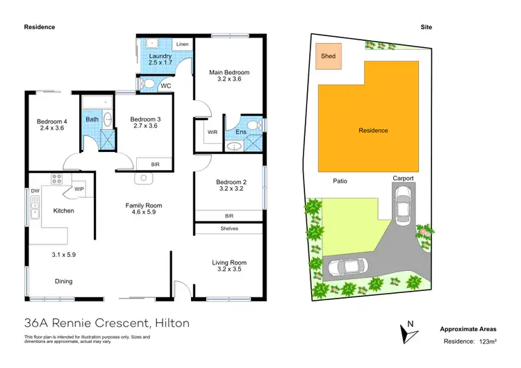 Floorplan of Homely house listing, 36A Rennie Crescent North, Hilton WA 6163