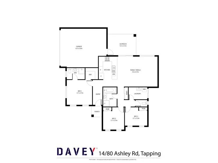 Floorplan of Homely house listing, 14/80 Ashley Road, Tapping WA 6065