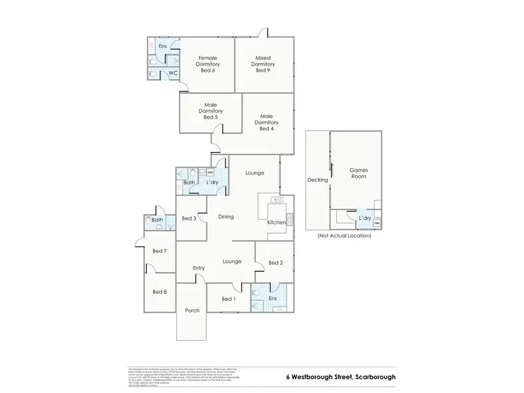 Floorplan of Homely house listing, 6 Westborough Street, Scarborough WA 6019
