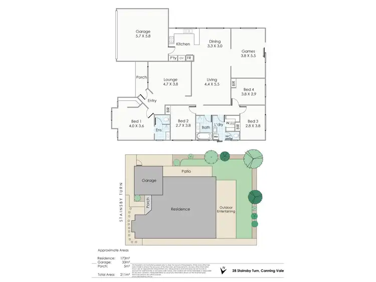 Floorplan of Homely house listing, 28 Stainsby Turn, Canning Vale WA 6155