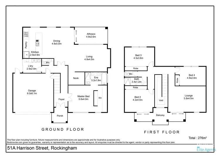 Floorplan of Homely house listing, 51A Harrison Street, Rockingham WA 6168
