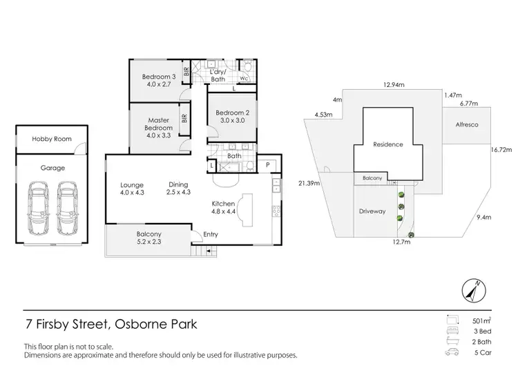 Floorplan of Homely house listing, 7 Firsby Street, Osborne Park WA 6017