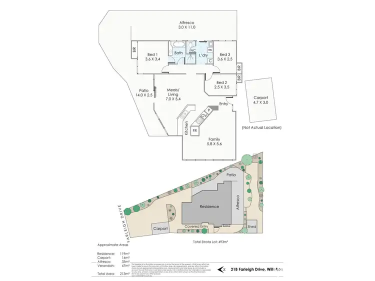 Floorplan of Homely house listing, 21B Farleigh Drive, Willetton WA 6155