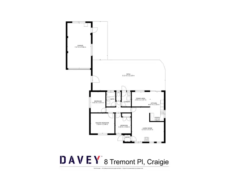 Floorplan of Homely house listing, 8 Tremont Place, Craigie WA 6025
