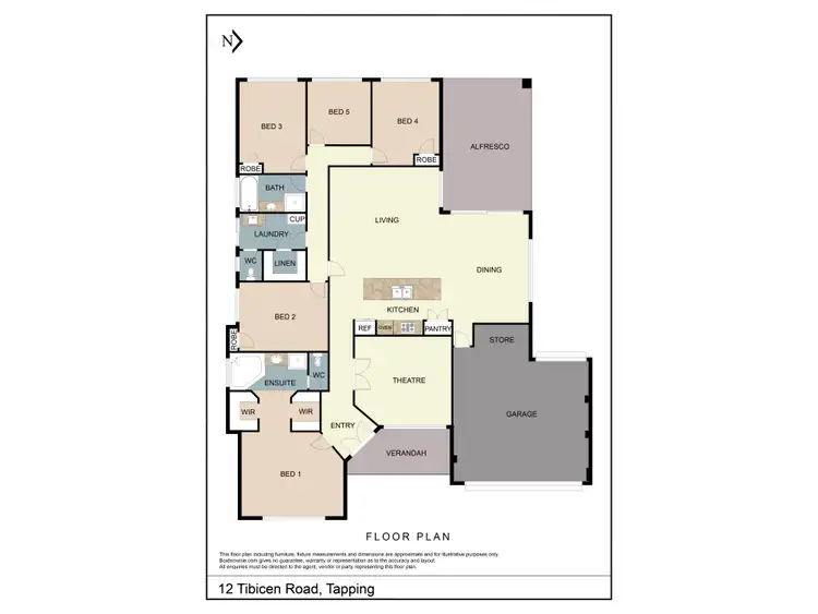 Floorplan of Homely house listing, 12 Tibicen Road, Tapping WA 6065