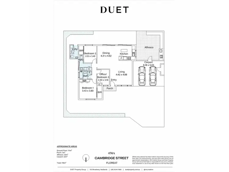 Floorplan of Homely house listing, 476A Cambridge Street, Floreat WA 6014