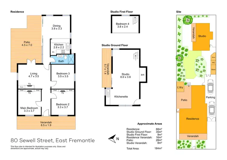 Floorplan of Homely house listing, 80 Sewell Street, East Fremantle WA 6158