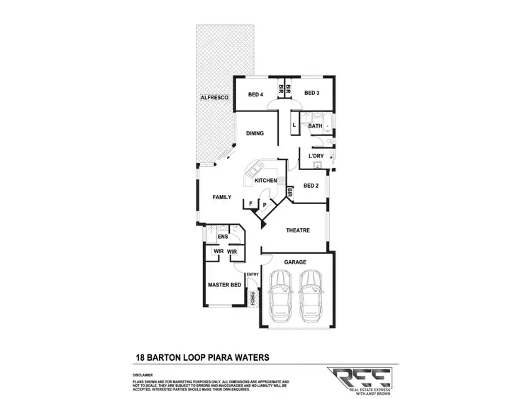 Floorplan of Homely house listing, 18 Barton Loop, Piara Waters WA 6112