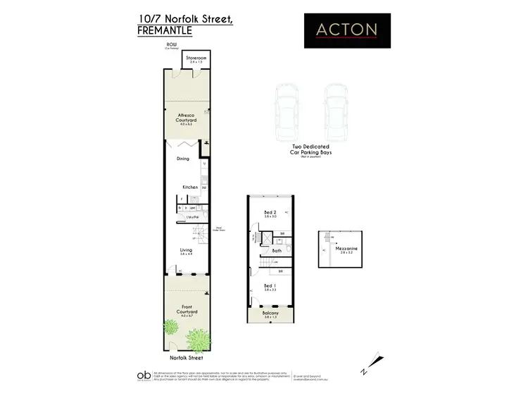 Floorplan of Homely townhouse listing, 10/7 Norfolk Street, Fremantle WA 6160