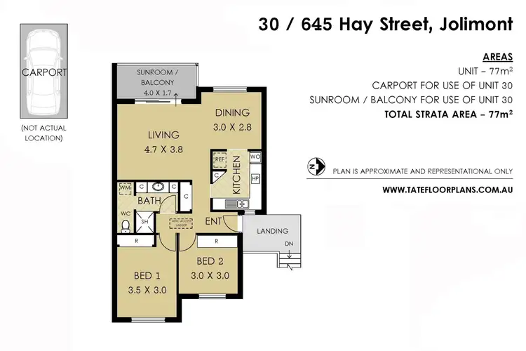 Floorplan of Homely apartment listing, 30/645 Hay Street, Jolimont WA 6014