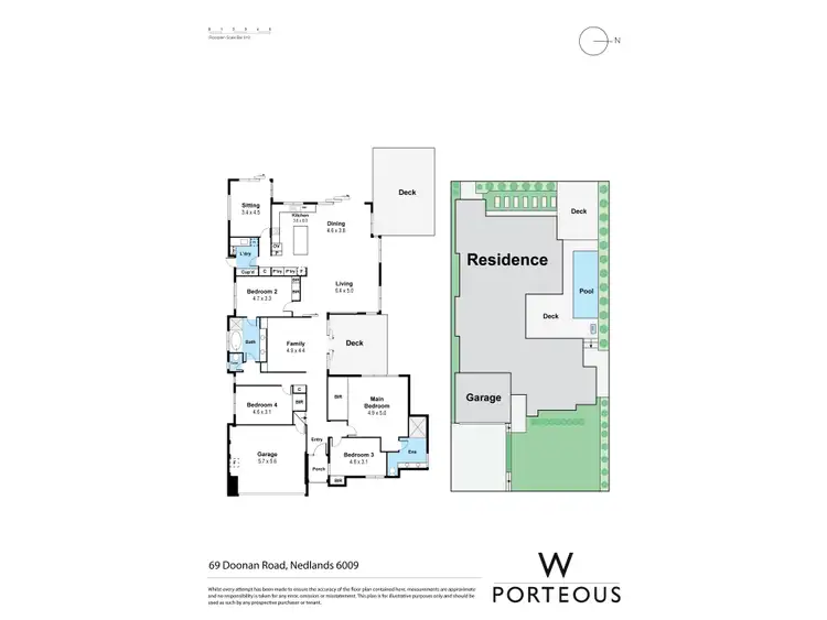 Floorplan of Homely house listing, 69 Doonan Road, Nedlands WA 6009