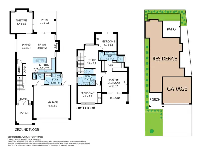 Floorplan of Homely house listing, 23B Douglas Avenue, Yokine WA 6060