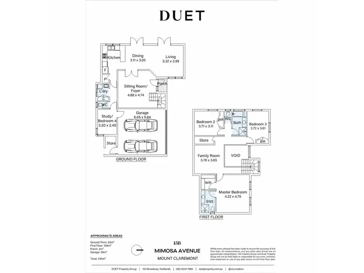 Floorplan of Homely house listing, 15B Mimosa Avenue, Mount Claremont WA 6010