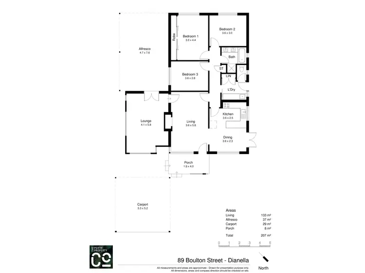 Floorplan of Homely house listing, 89 Boulton Street, Dianella WA 6059