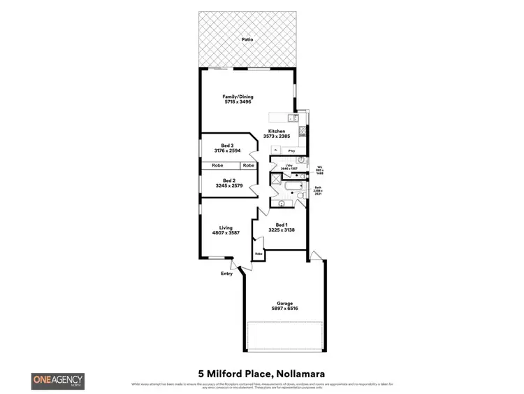 Floorplan of Homely house listing, 5 Milford Place, Nollamara WA 6061