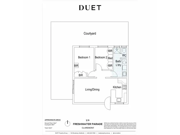 Floorplan of Homely apartment listing, 2/9 Freshwater Parade, Claremont WA 6010
