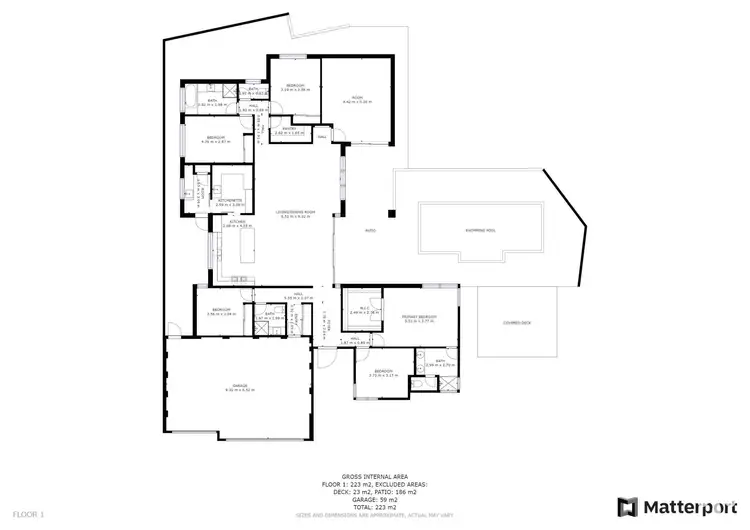 Floorplan of Homely house listing, 1 Louttit Bend, Piara Waters WA 6112