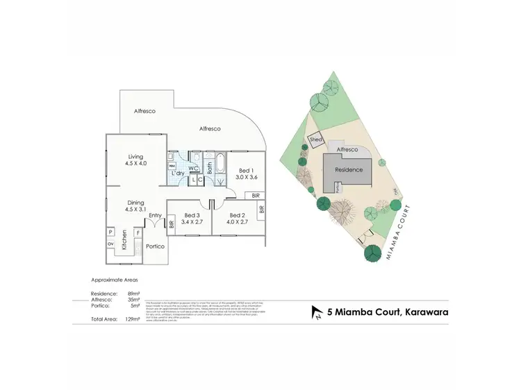Floorplan of Homely house listing, 5 Miamba Court, Karawara WA 6152