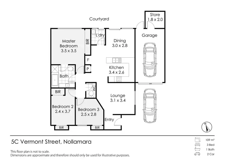 Floorplan of Homely house listing, 5C Vermont Street, Nollamara WA 6061