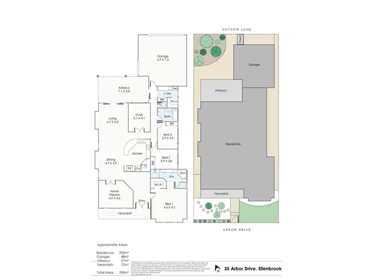Floorplan of Homely house listing, 35 Arbor Drive, Ellenbrook WA 6069