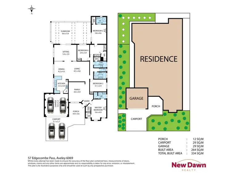 Floorplan of Homely house listing, 57 Edgecombe Pass, Aveley WA 6069