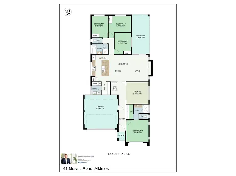 Floorplan of Homely house listing, 41 Mosaic Road, Alkimos WA 6038