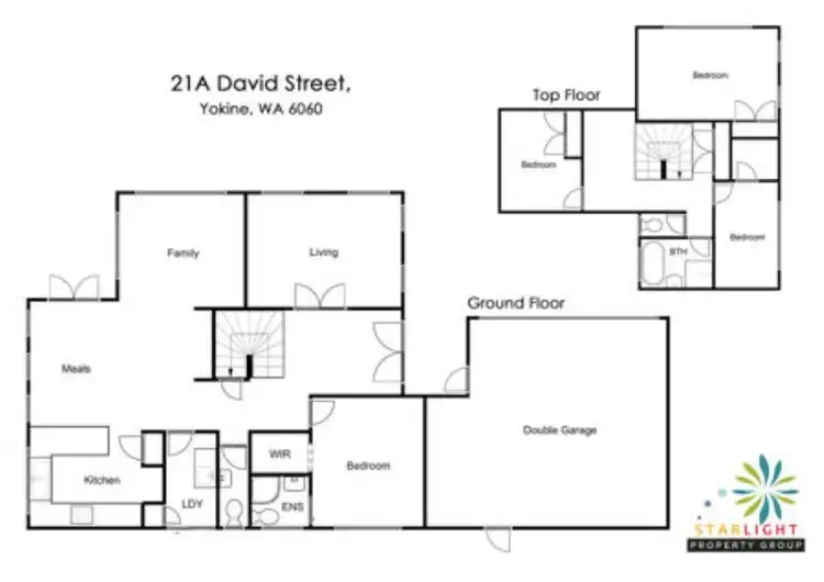 Floorplan of Homely house listing, 21A David Street, Yokine WA 6060
